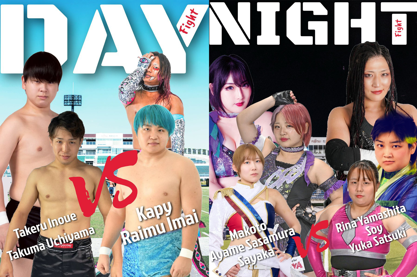 8.22「“HENTAI” REAL SUMMER VACATION」富士通スタジアム川崎大会で、女子6人タッグマッチ、髙西＆岩崎vs和田＆渡邊、彪流＆内山vsかぴぃ＆礼夢が決定！